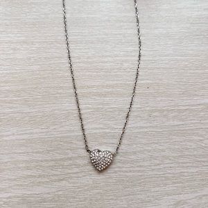 Michael Kors Pave Heart Necklace